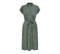 Only – Robe chemise Onlhannover Noos WVN manches courtes Femme Laurel Wreath graphique animal 34