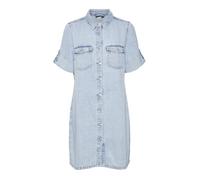 Robe chemise jeans femme Vero Moda Jennie Mix - Light blue denim - Bleu - Femme - Adulte S
