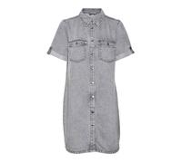 Vero Moda Robe-chemise Jennie gris denim manches courtes Femme S
