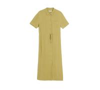 Robe chemise longue boutonnée femme Diverse Mikada 263 Vert S