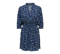 ONLY Robe-chemise 'ONLRaya' bleu marine / azur / vert / blanc, Taille 40