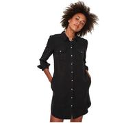 Vero Moda Robe chemise Silla manches longues en lyocell Noir Femme M