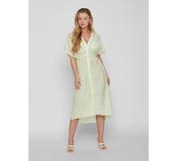 Robe chemise maxi pour femme design en crêpe robe midi bouton et ceinture à noue