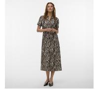 Robe chemise mi-longue imprimé zèbre Femme VERO MODA S