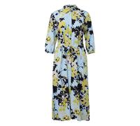 Robe chemise midi dÃ©contractÃ©e col chemise manches 3/4 femme COMMA Multicolore 40