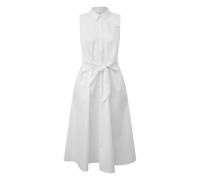 Robe chemise sans manches en popeline de coton femme COMMA Blanc 46