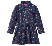 Robe chemise - vidaXL - Fille - Couleur navy - Confortable - Élégante 9-10 ans