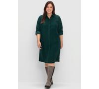 Robe-chemisier - Sheego - vert foncé VERT FONCÉ 52