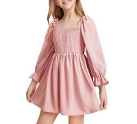 Robe Chic Et Elegante Fille Robes Enfant Fille Bals Elegant Dress De Festival Demoiselle d'honneur Dentelle Plissée Tenue De Soirée en Tullerobe Décontractée Vêtement pour Anniversaire Mariage