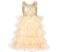 Robe Christianne 8-10 ans 128-140 cm Jaune G