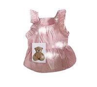 Robe classique à carreaux pour chien | Robes de princesse mignonnes pour filles Printemps Été Chiot Lapin Vêtements de lapin, Chihuahua Yorkies Tenues pour animaux de compagnie Tenues pour chiot