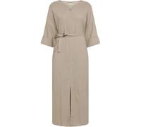 Robe col en v femme KnowledgeCotton Apparel Linen Gris M