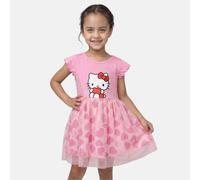 HELLO KITTY, Ensemble 2 Pièces, Robe, Haut et Jupe, Enfants, (2 à 8 Ans), Fille, Doux, Mignon, Chaud, Shirt, Short, Modèle HK36-1086 S1-2A