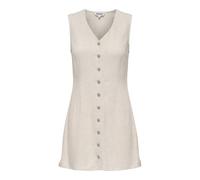 Only Robe courte ONLSiesta – mélange lin – beige clair – taille L