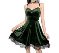 Robe Corset Gothique en Velours - Style Néo-Gothique, Sweetheart, Manches Bouffantes - Elbise, Robe Noire