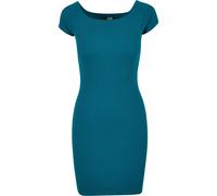 Urban Classics – Robe femme épaules dénudées côtelée, Vert d'eau, Taille XXXL