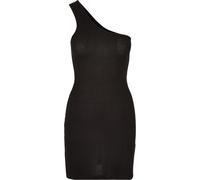 Robe côtelée à une épaule femme Urban Classics Noir XL