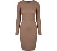 Urban Classics Robe courte à manches longues Marron Taille L Femme