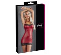 Robe Cottelli PARTY - Mini-robe rouge avec empiècements en dentelle, taille M