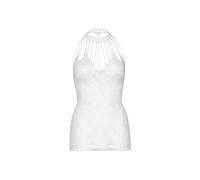 Robe courte à découpes en résille femme Leg Avenue Blanc TU