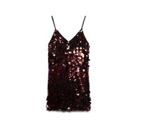 Robe courte à sequins disco femme Superdry Rouge L