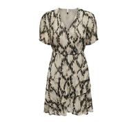 Only Elena Life Short Sleeve Short Dress Beige M Femme