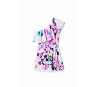 Robe courte asymÃ©trique femme Desigual M. Christian Lacroix Rose L