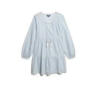 Robe courte brodée à plusieurs niveaux femme Superdry Bleu 2XS