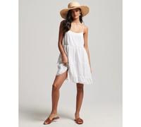 Superdry Vintage Mini Beach Cami Sleeveless Dress Blanc 2XS Femme