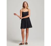 Superdry Vintage Mini Beach Cami Sleeveless Dress Noir L Femme