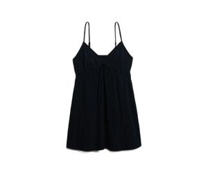 Robe courte caraco tissÃ©e texturÃ©e femme Superdry Bleu S