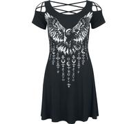 Robe courte de Black Premium by EMP - Robe Imprimé Corbeau - S à XXL - pour Femme - noir M