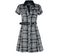 Robe courte de Poizen Industries - Robe Adelaide - XS à XXL - pour Femme - noir/gris/blanc M