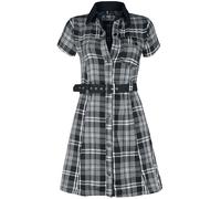 Robe courte de Poizen Industries - Robe Adelaide - XS à XXL - pour Femme - noir/gris/blanc XL