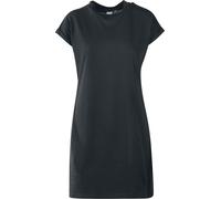 Urban Classics Robe col montant manches courtes 100% coton Femme Noir 4XL