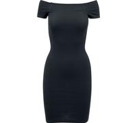 Robe courte de Urban Classics - Robe-Pull Épaule Dénudée - XS à XL - pour Femme - noir L