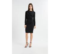 Robe courte drapée - Billy - S - Noir - Femme - Etam