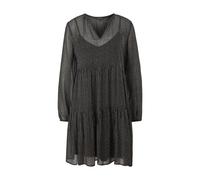 Robe courte en crÃªpe de viscose imprimÃ©e femme COMMA Gris S
