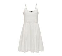 Robe courte en dentelle femme Only Helena - Col V, sans manches, blanche 36