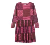 Robe courte en mesh Ã©vasÃ©e avec imprimÃ© all-over fille s.Oliver Rose 10 ans