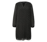Robe courte en mousseline plissÃ©e Ã©vasÃ©e col V femme COMMA Gris 32