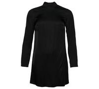 Superdry Satin Mock Neck Long Sleeve Short Dress Noir M Femme