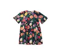 Robe courte en viscose ligne A avec col rond fille s.Oliver Bleu 3 ans