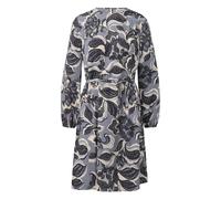 Robe courte en viscose sergÃ© imprimÃ©e cintrÃ©e Ã©vasÃ©e femme COMMA Bleu 44