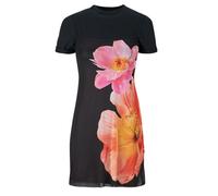 Desigual Robe Nevada à manches courtes pour femme Noir L