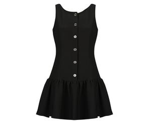 Robe courte femmes MICHAEL Michael Kors BTN FNT DROP WAIST MINI Noir EU M