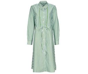 Robe courte femmes Tommy Hilfiger ORG CO STRIPE MIDI SHIRT-DRESS Blanc FR 38