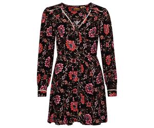 Robe courte fluide imprimÃ©e Ã col V femme Superdry Marron S