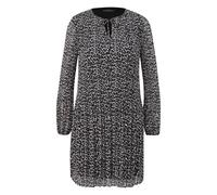 Robe courte fluide manches longues en mousseline imprimÃ© lÃ©opard femme COMMA Beige 44