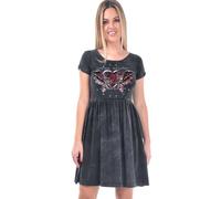 Robe courte Gothic de Alchemy England - Love Hate - S à XXL - pour Femme - gris XL